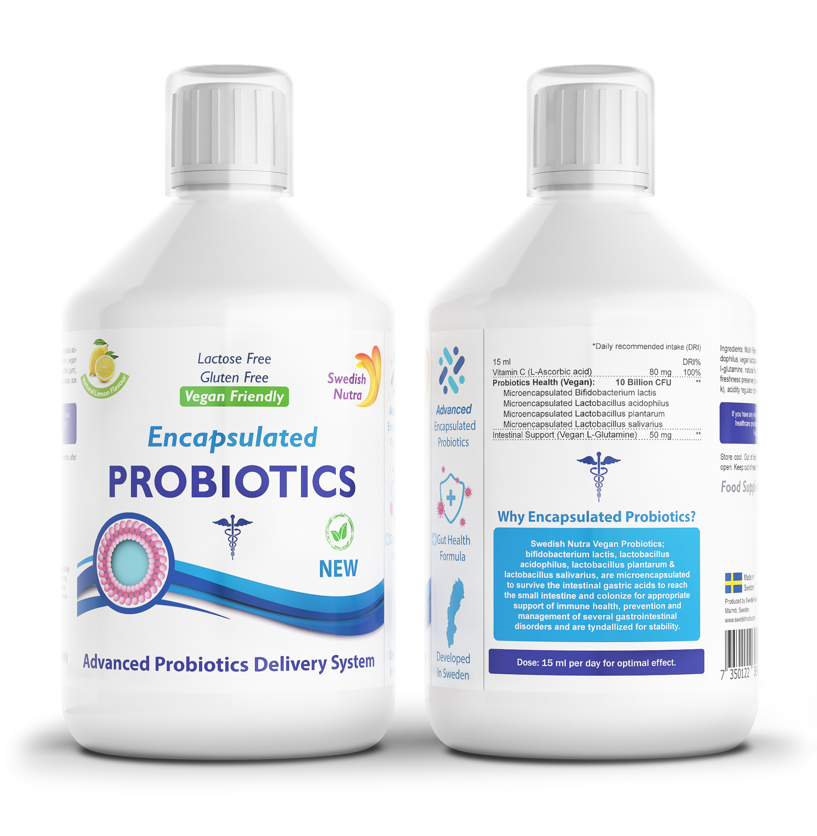 Vloeibare probiotische formule voor een sterke darmflora