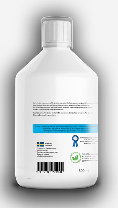 Dagelijkse hyaluronzuur supplement in vloeibare formule