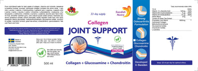 Vloeibaar supplement voor gewrichtsgezondheid zonder suiker