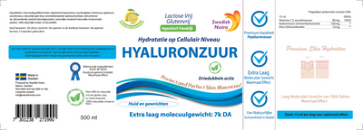 Vloeibaar hyaluronzuur voor opname en huidverjonging